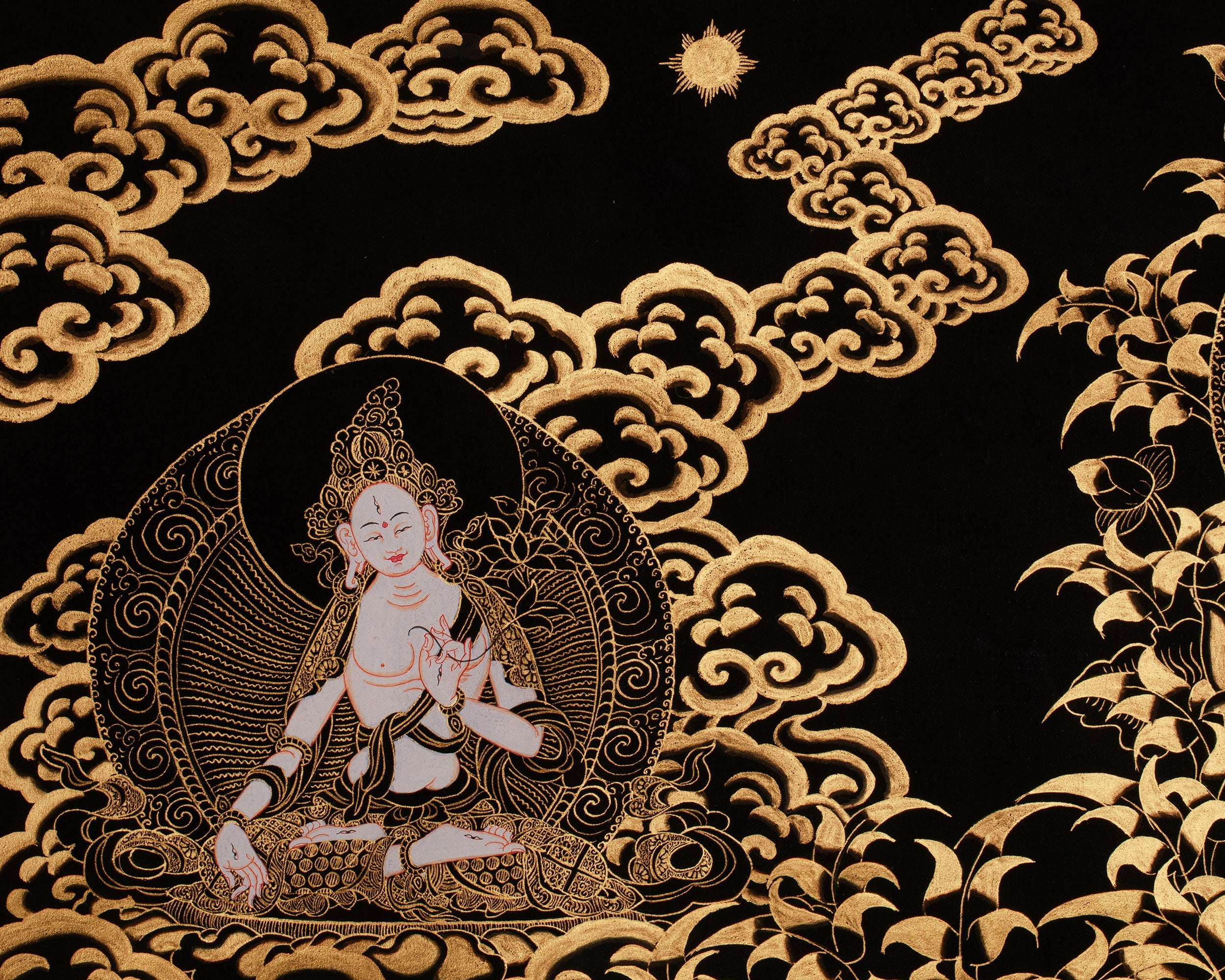 Sacred Art Of Chenrezig | Avalokiteshvara, Amitabha Buddha, White Tara, Green Tara, Manjushri & Vajrapani