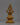 Religious Décor Gold-Plated Stupa | Sacred Altar Piece with Floral Patterns