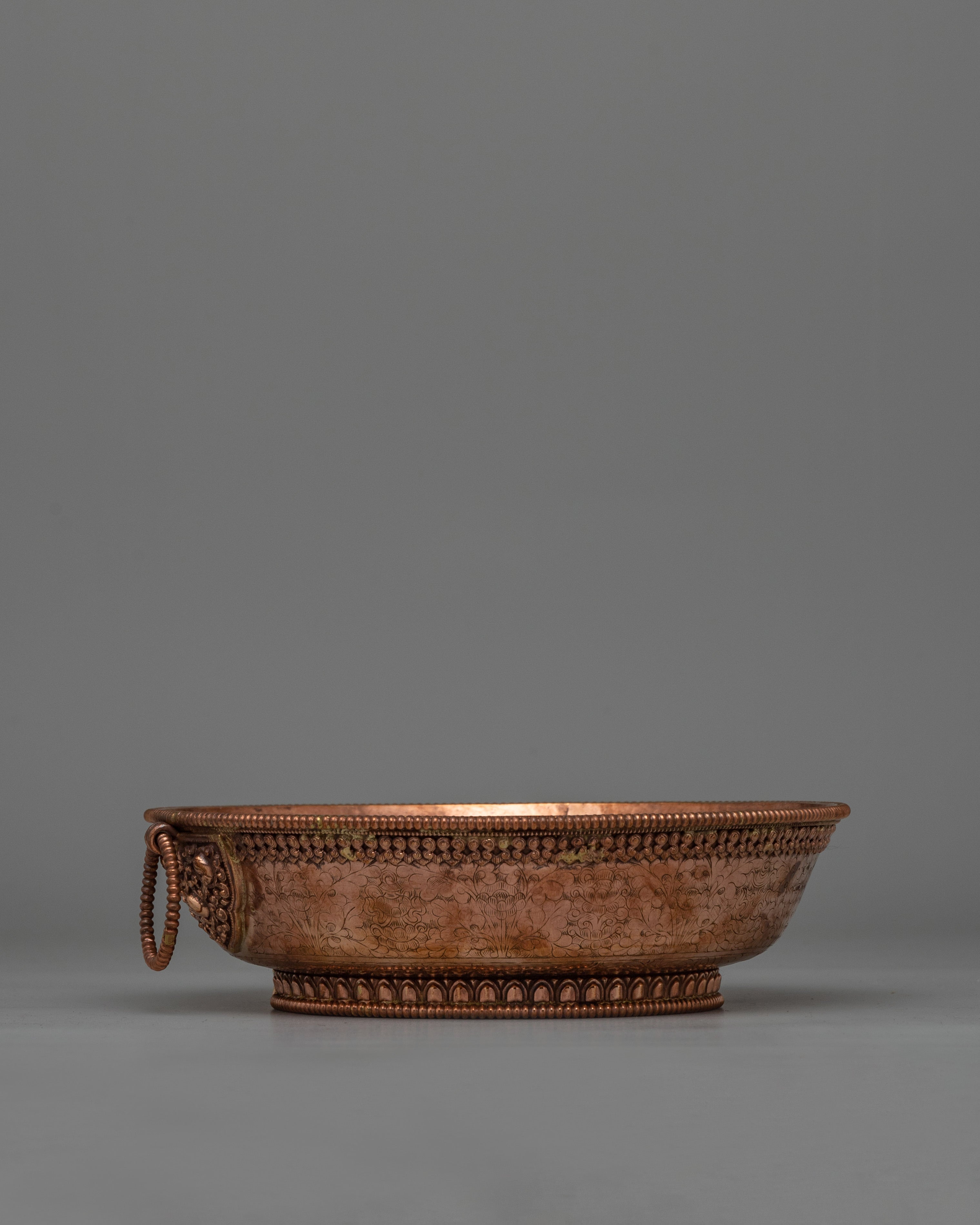 Copper Tibetan Water Offering Set | Buddhist Ceremonial Vessel
