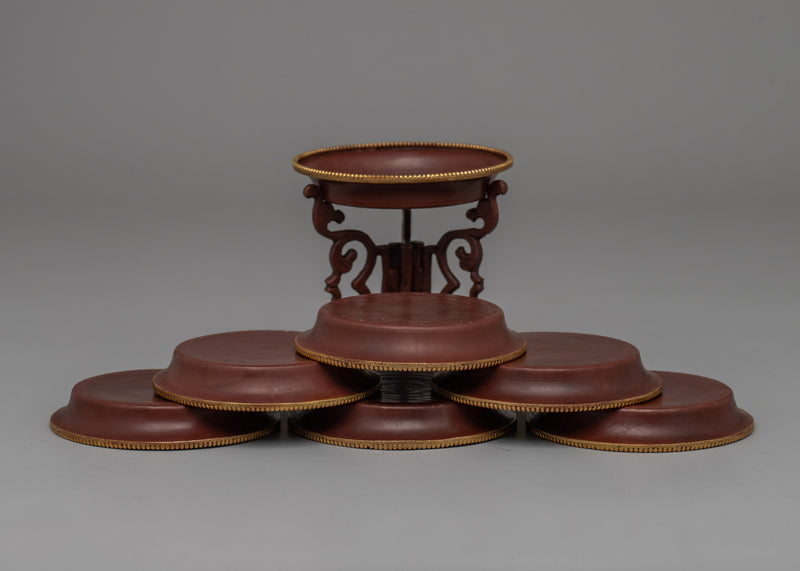 Traditional Water Offering Set | Ritual Bowls for Meditation and Devotion