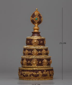 Traditional Buddhist Copper Mandala | Handcrafted Symbol of Balance and Enlightenment