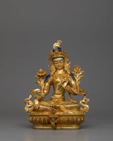 Green Tara Compassionate Buddhist Deity Figurine