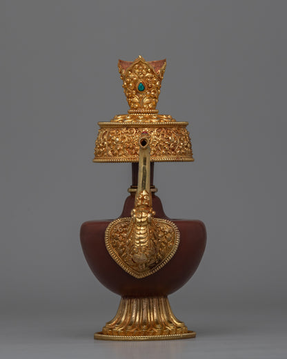 Gold-Plated Ritual Vases for Buddhist Ceremonies | Elegant Detailing