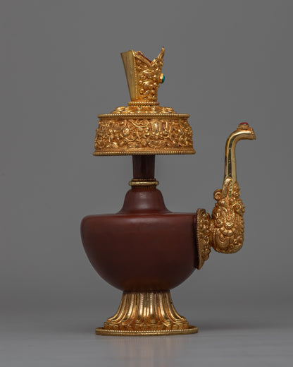 Gold-Plated Ritual Vases for Buddhist Ceremonies | Elegant Detailing