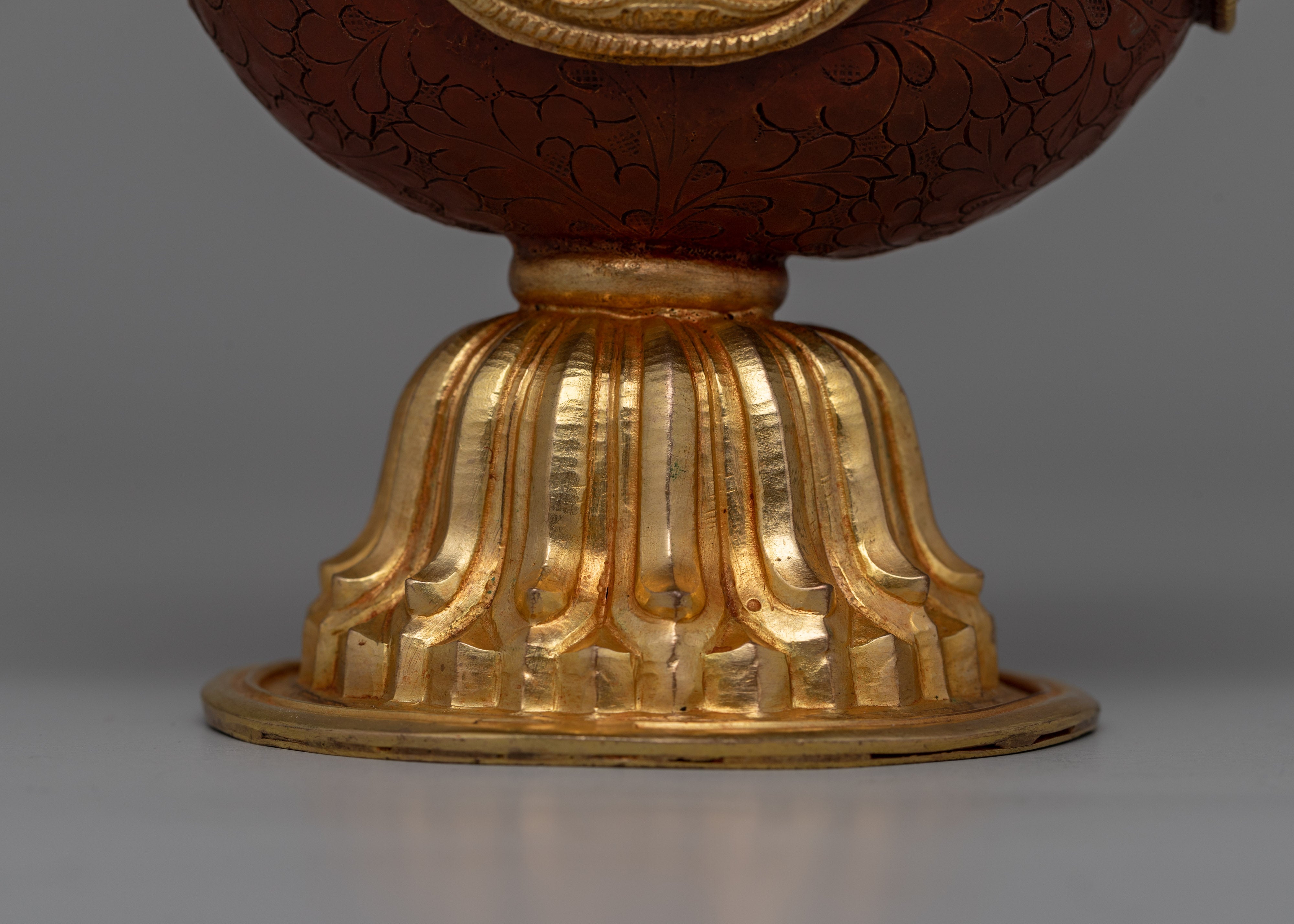 Traditional Buddhist Tibetan Ritual Ceremonial Ewer | Handcrafted for Rituals, Serving, or Display