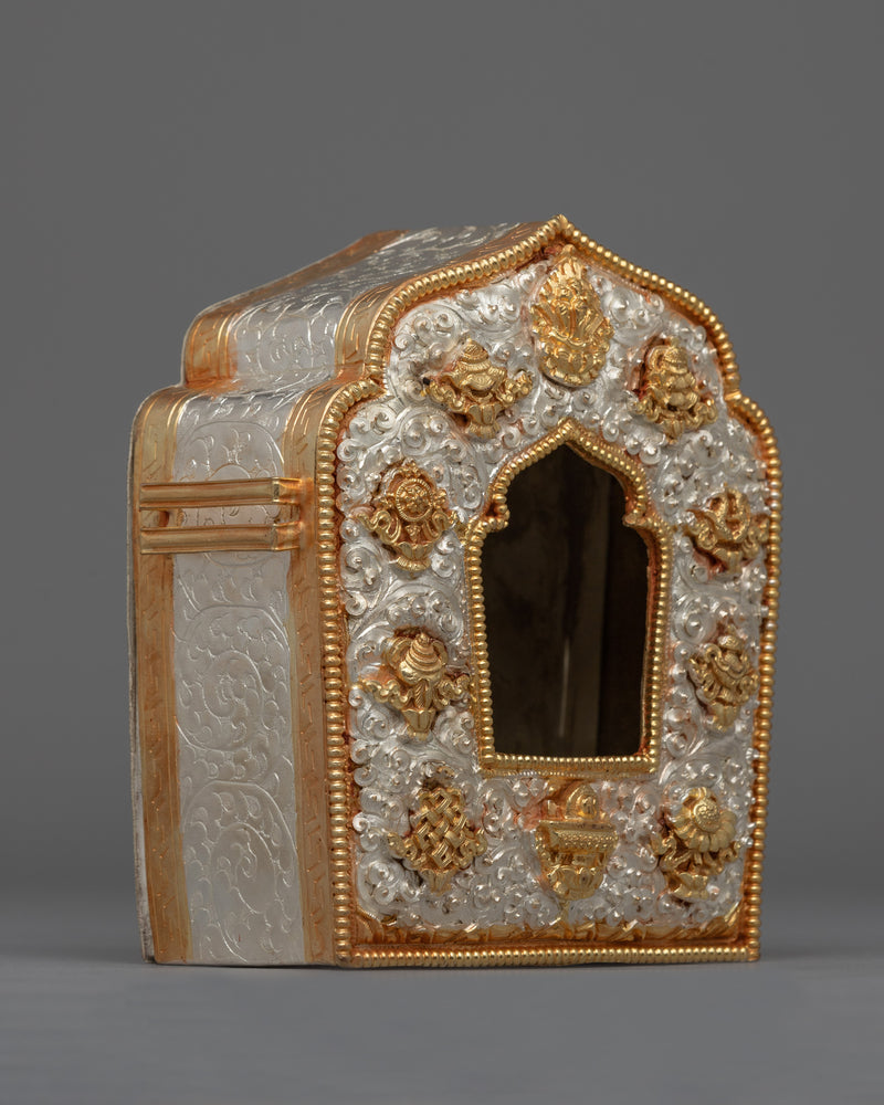 Traditional Buddhist Sacred Ghau Prayer Box | Buddhist Amulet for Meditation and Protection