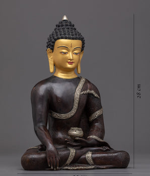 Shakyamuni Buddha Tibetan Sculpture | Traditional Buddhist Art