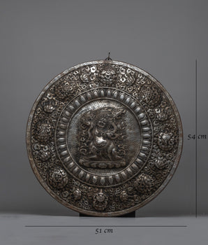 Traditional Vajrapani Metal Thangka | Sacred Tibetan Artwork for Strength and Protection