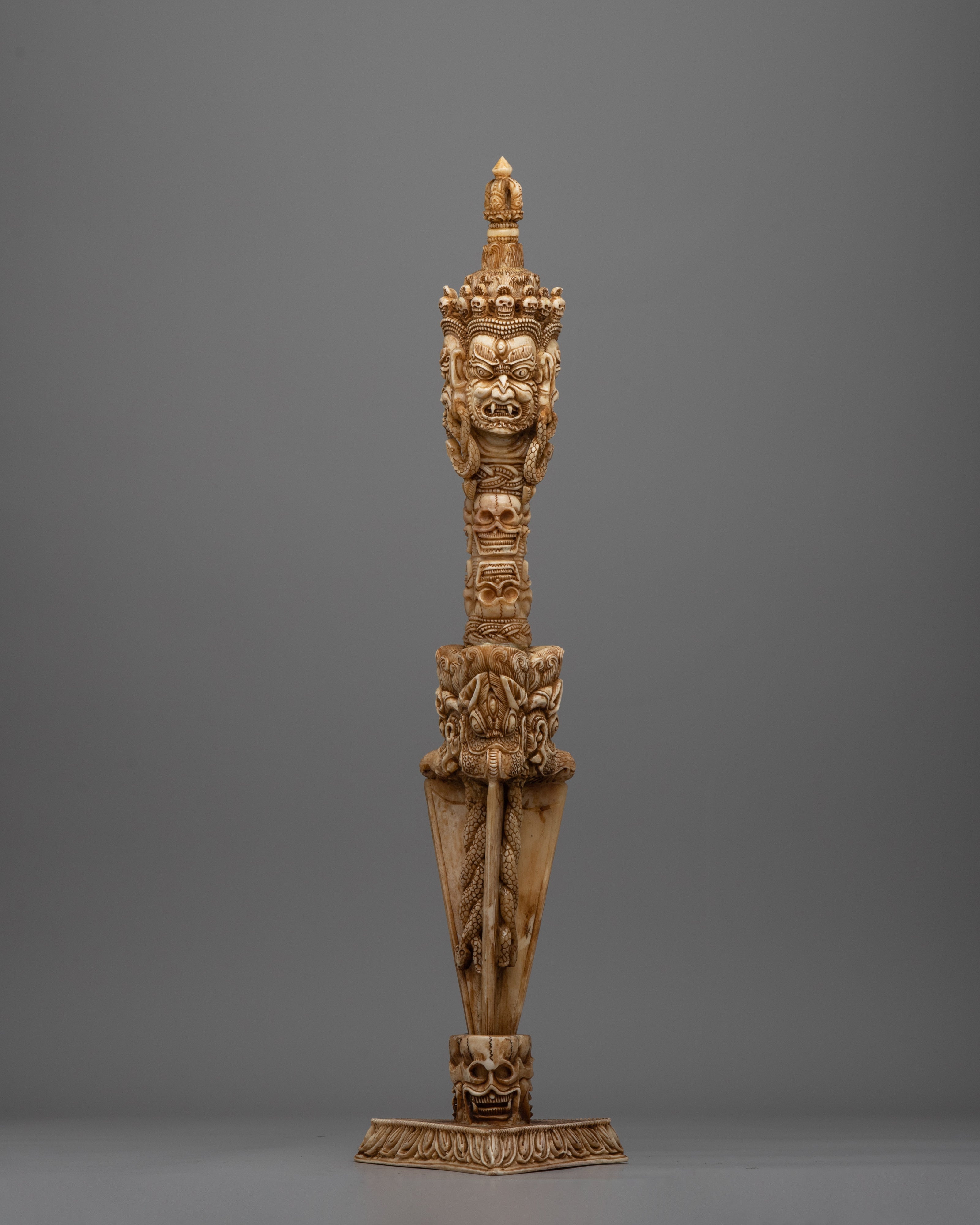 Buddhist Ritual Bone Phurba 