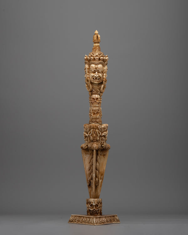 Buddhist Ritual Bone Phurba 