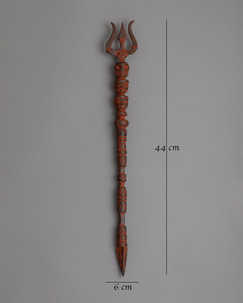 Traditional Trishul Ritual Dagger | Spiritual Artifact for Meditation and Ceremonies