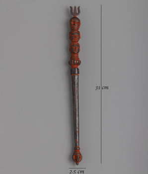 Traditional Sacred Trishul Dagger | Spiritual Artifact for Meditation and Ceremonies