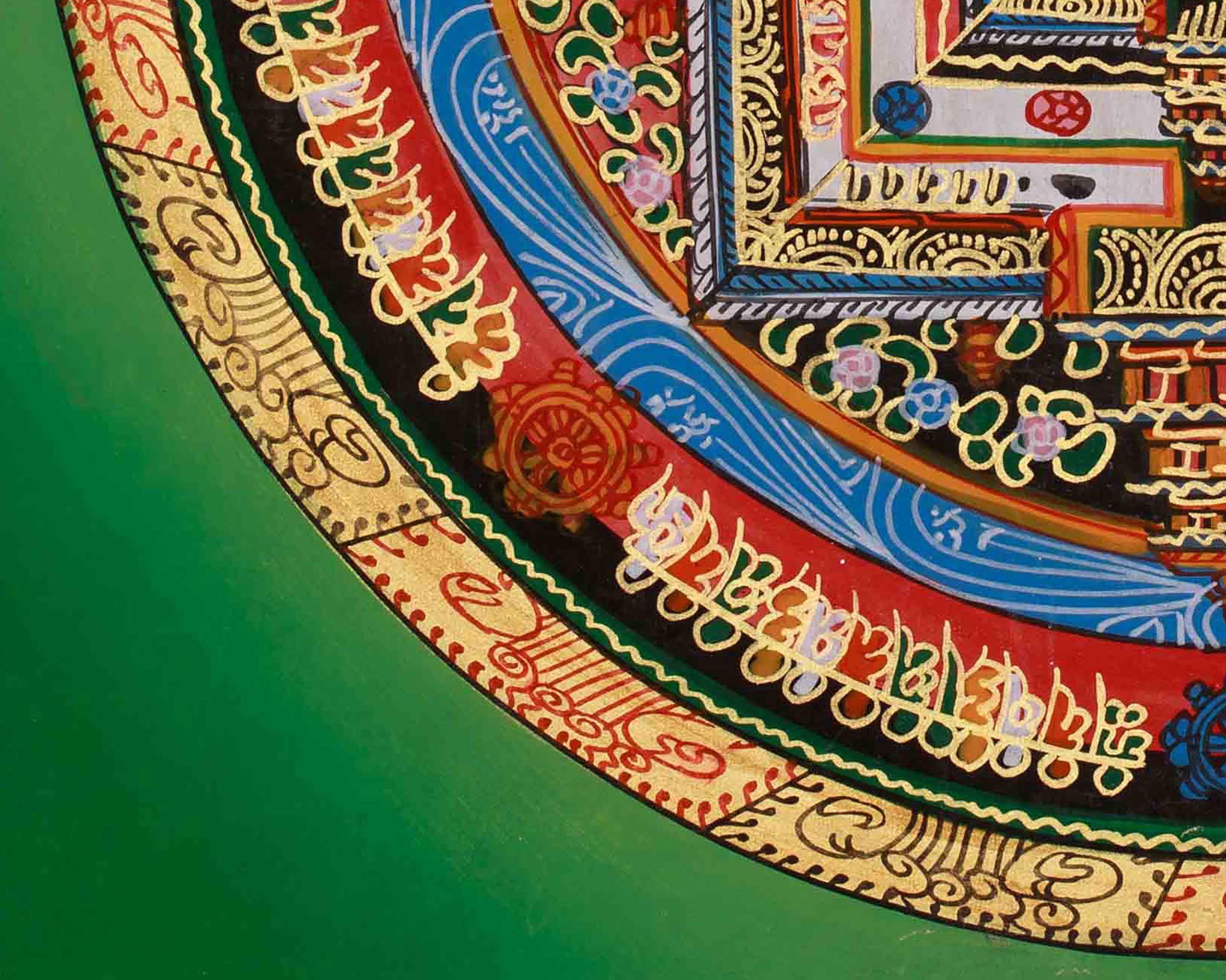 Hand-Painted Meditation Kalachakra Mandala | Wisdom, Balance, and Inner Awakening