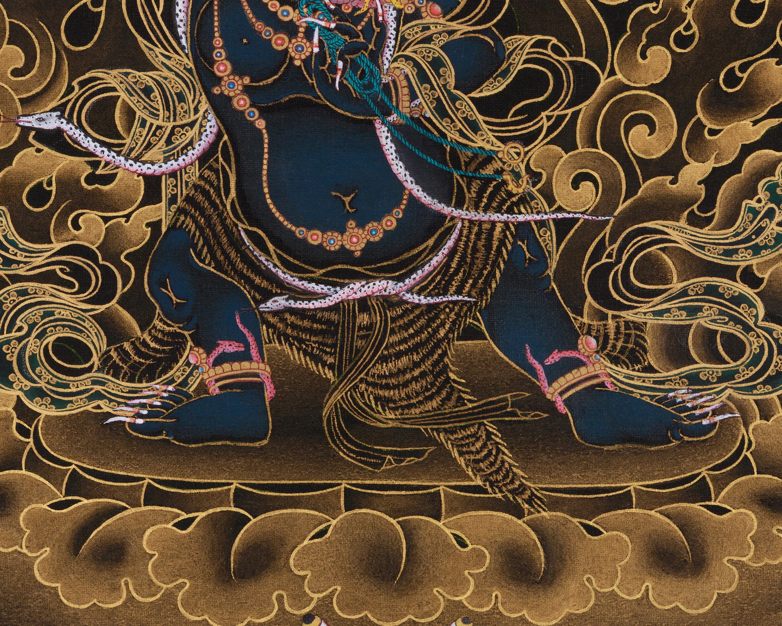 Thangka of Vajrapani | The Fierce Bodhisattva of Protection