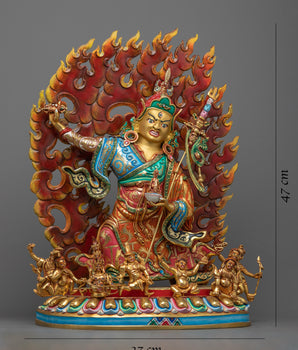 Majestic Guru Rinpoche Om Ah Hum Mantra | A Symbol of Spiritual Awakening and Enlightenment