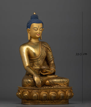 Shakyamuni Buddha Handmade Antique Touch Statue | Embodiment of Enlightenment
