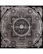 Ashtamangala Mantra Mandala | High Quality Giclee Canvas Print