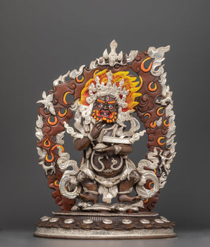 sakya-mahakala-silver-plated-oxidized-copper