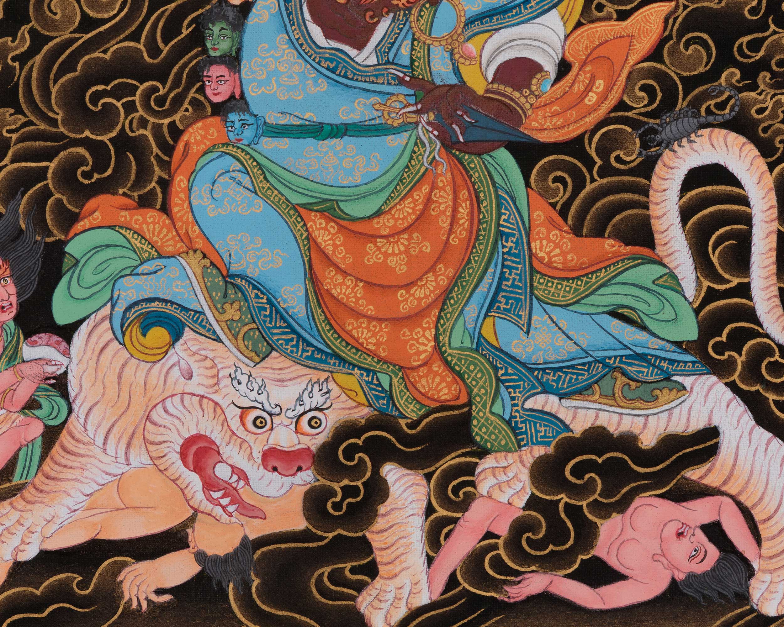 Tibetan Dorje Drollo Thangka | Wrathful Form of Guru Rinpoche | Vajrayana Deity