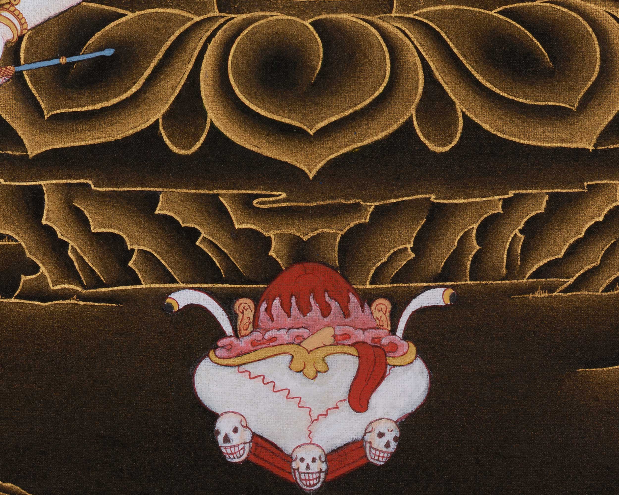 Traditional Thangka of Buta Damara | Fierce Protector of Spiritual Transformation