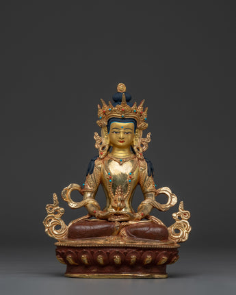 Amitayus Buddhist Copper Statue