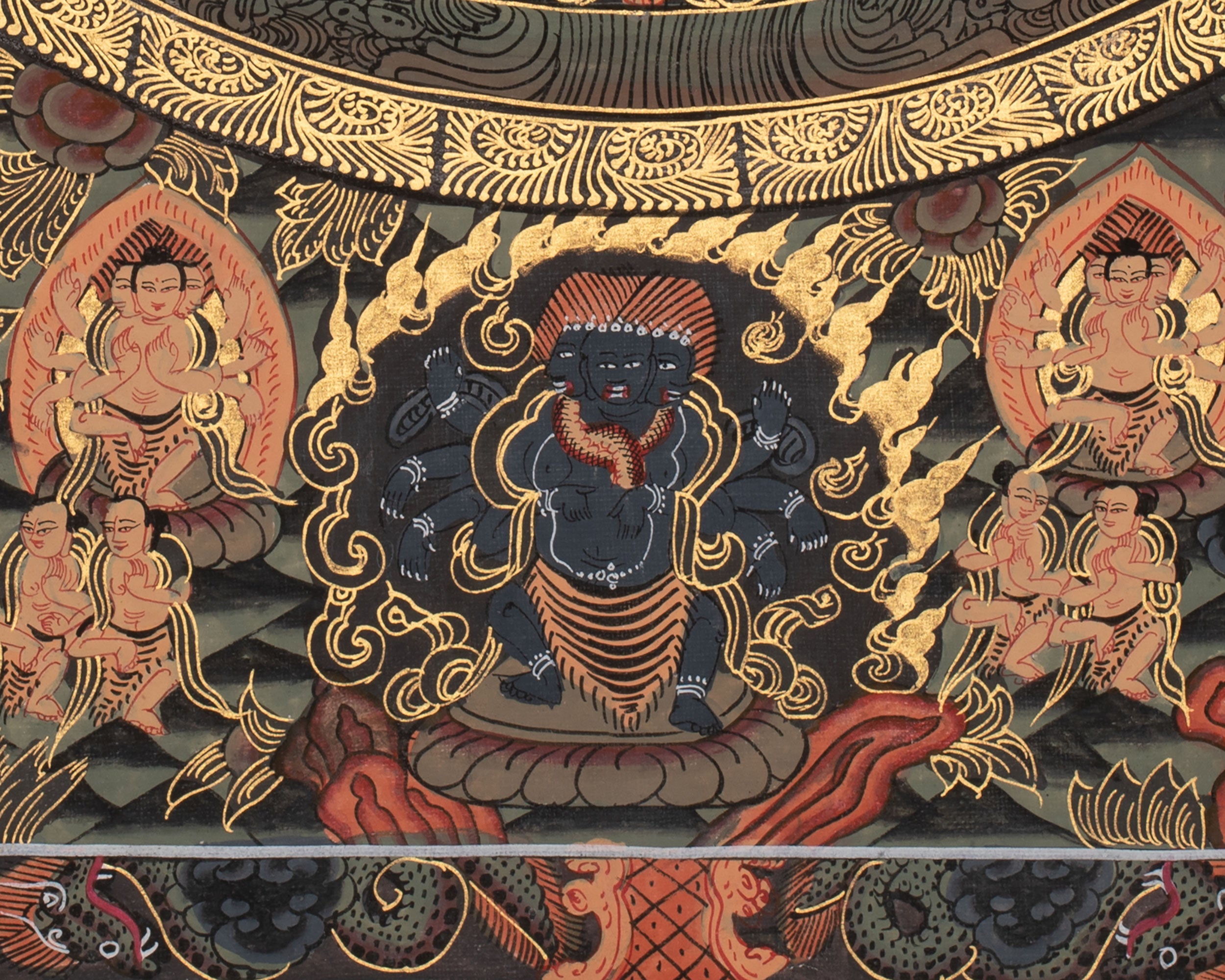 Buddha Shakyamuni Mandala Thangka | Tibetan Buddhist Mandala Art Featuring Historical Buddha