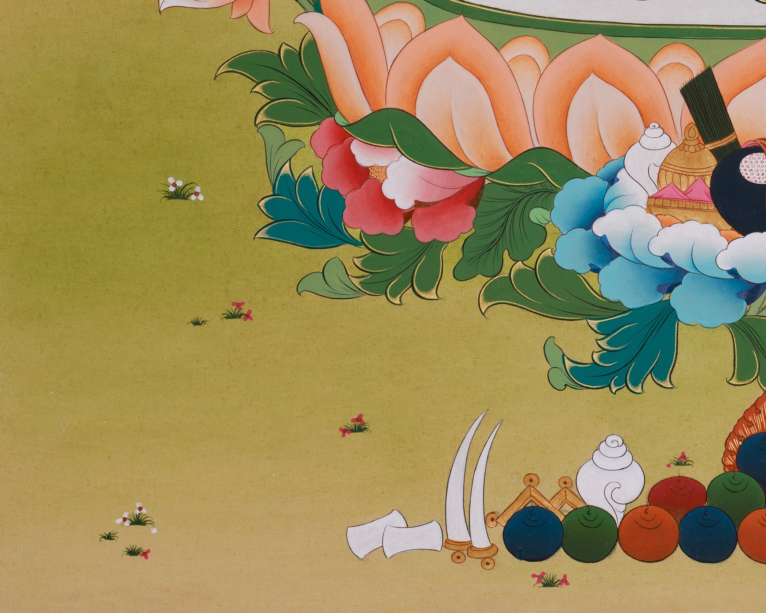 Vajrasattva Purification Deity Art | Tibetan Protector | Buddhist Artwork