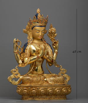 Kindness Deity Chenrezig Statue | Embodiment of Compassion
