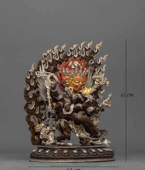 Hayagriva with His Consort Statue | Invoking Spiritual Protection and Wisdom