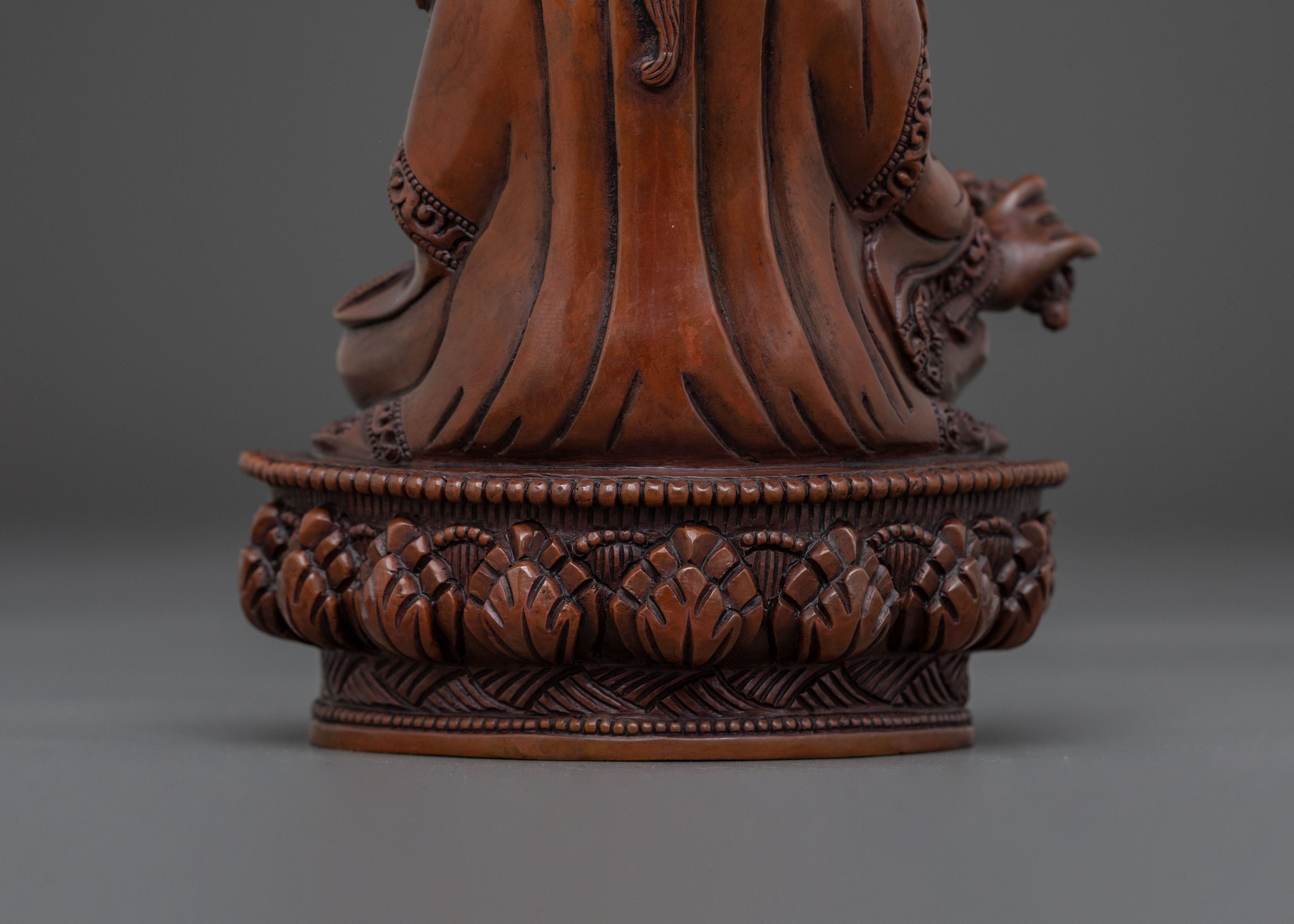Guru Rinpoche Oxidized Copper Statue | Padmasambhava Buddhist Art