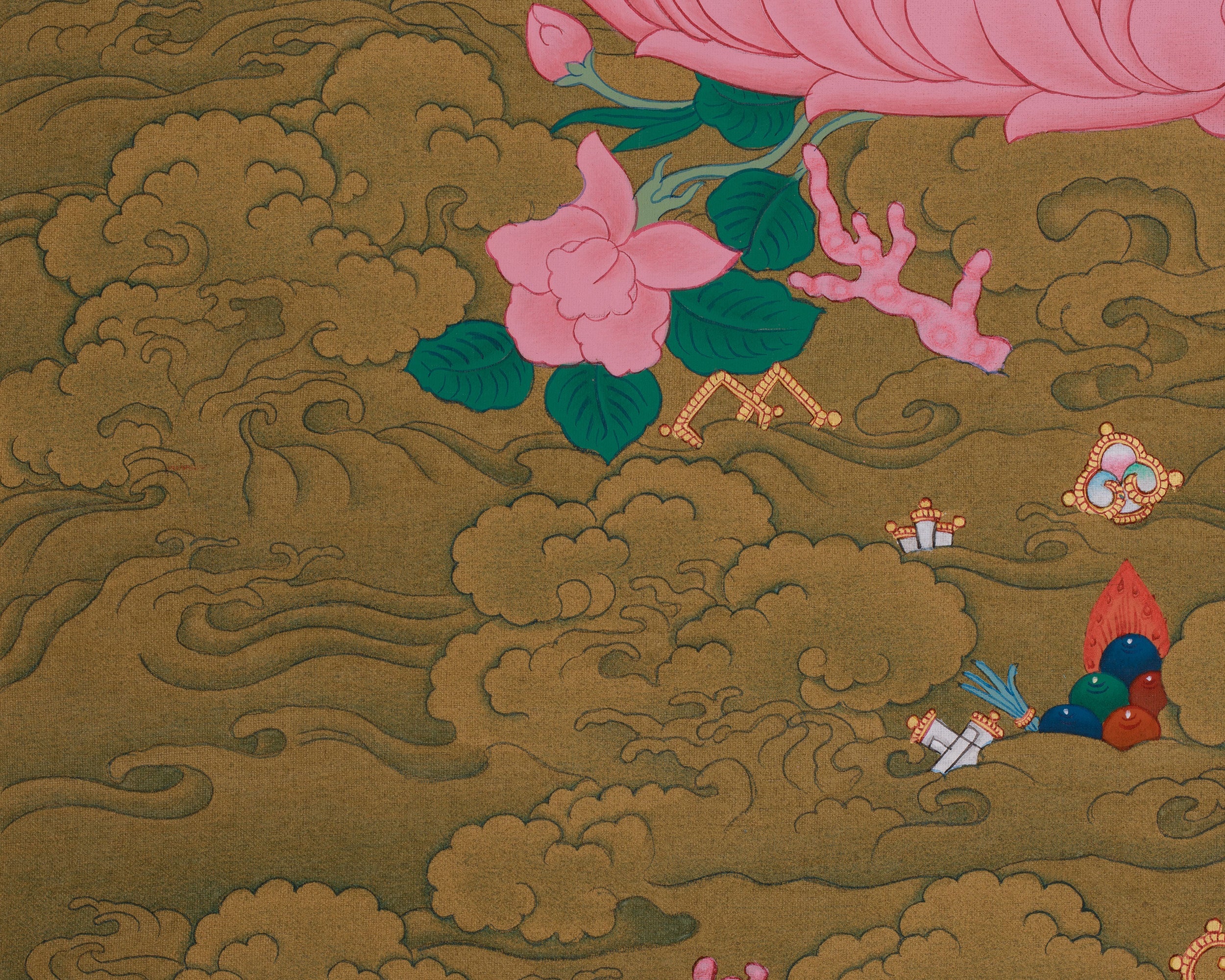 Tibetan Art of Chenrezig | Compassion Bodhisattva Thangka