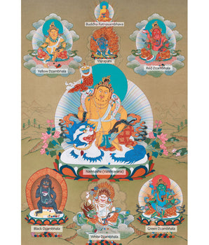 Five Jambhalas | Buddhist Wealth Deities