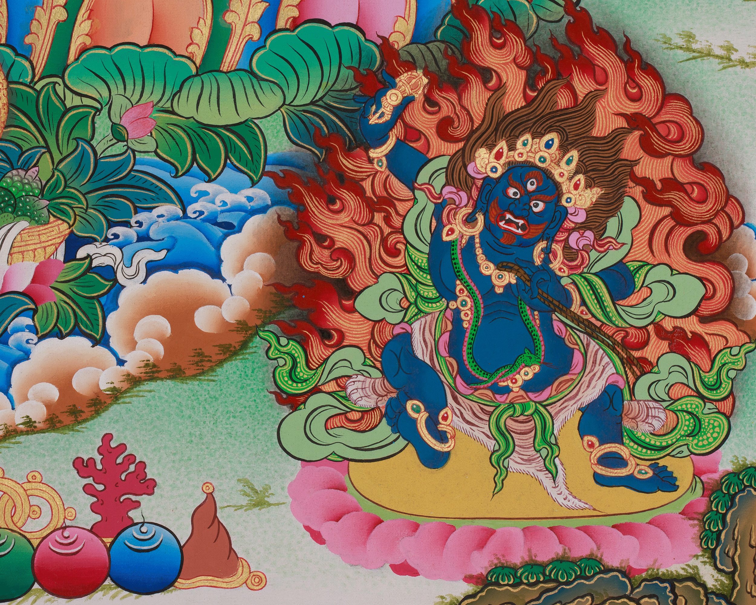 Manjushri the Buddha of Wisdom Thangka | Enlightened Insight