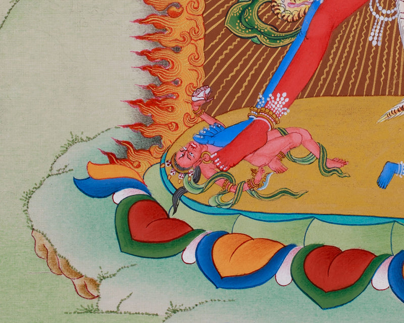 Chakrasamvara Yab-Yum Thangka | Embodiment of Divine Union and Enlightened Energy