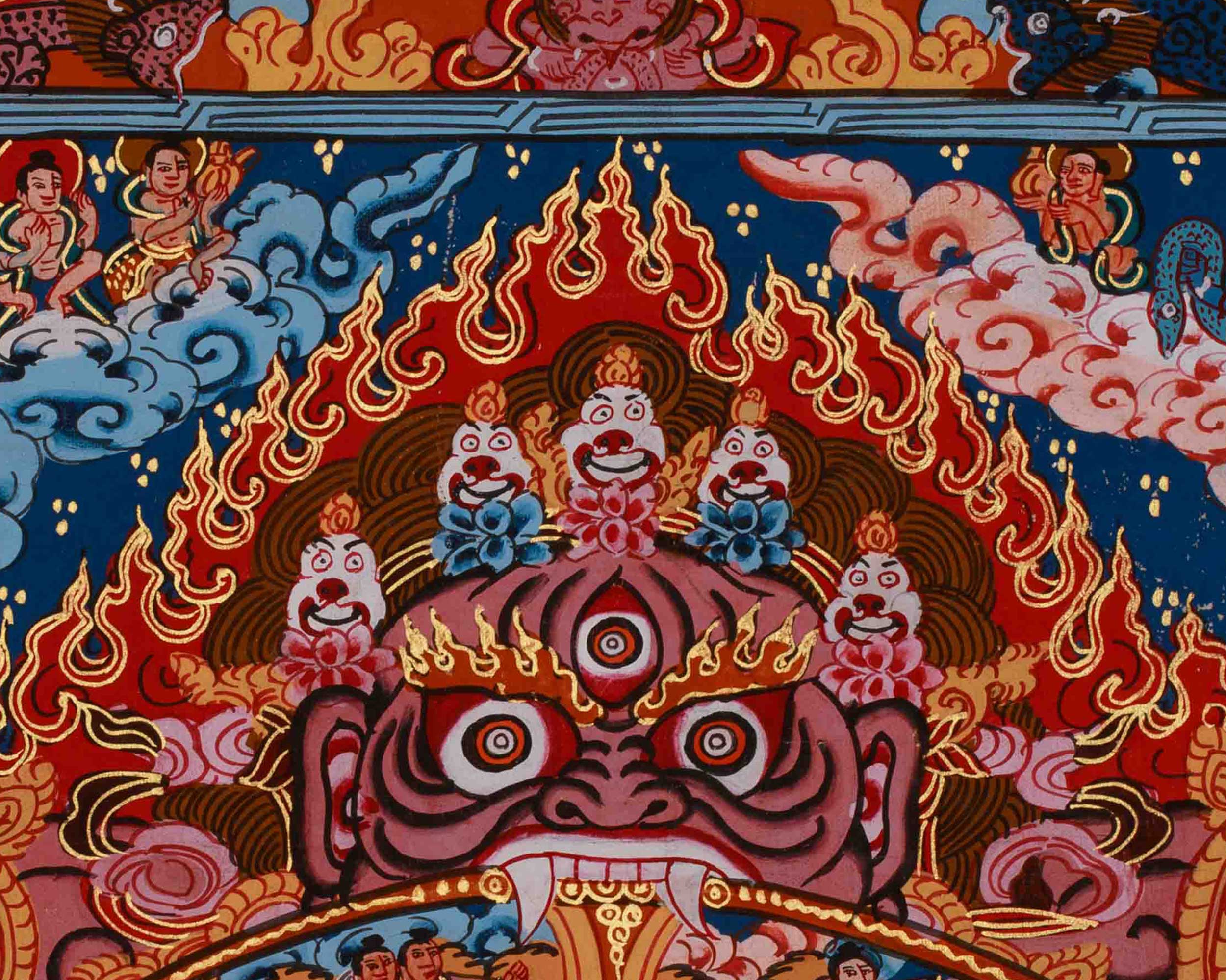 Buddhist Wheel of Life Mandala | Symbolizing Samsara, Karma, and Liberation