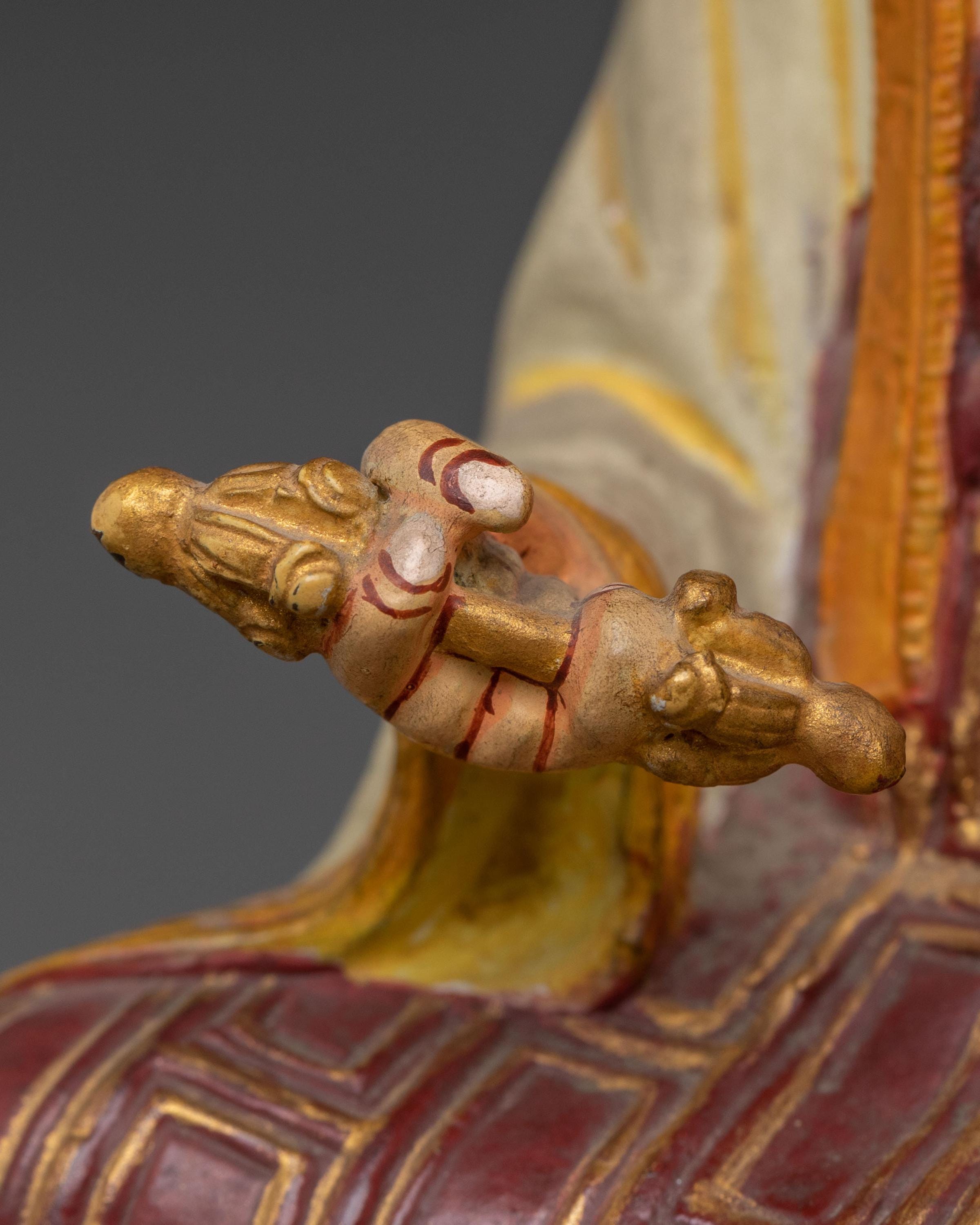 Traditional Karmapa Statue | Sacred Tibetan Buddhist Artwork