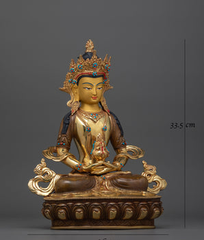 amitayus-gold gilded sculpture