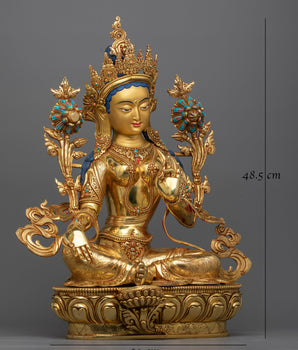 Graceful Green Tara Statue | Radiant Symbol of Compassion