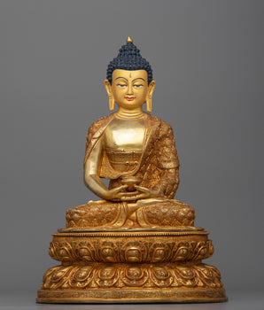 Beautiful carved amitabha-buddha