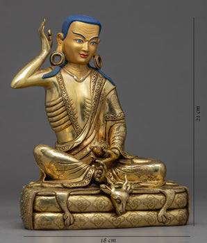 Milarepa Statue | Traditional Buddhist Master Sculpture