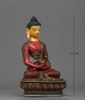Hand-Carved Amitabha Sukhavati Statue | Enlightened Buddha