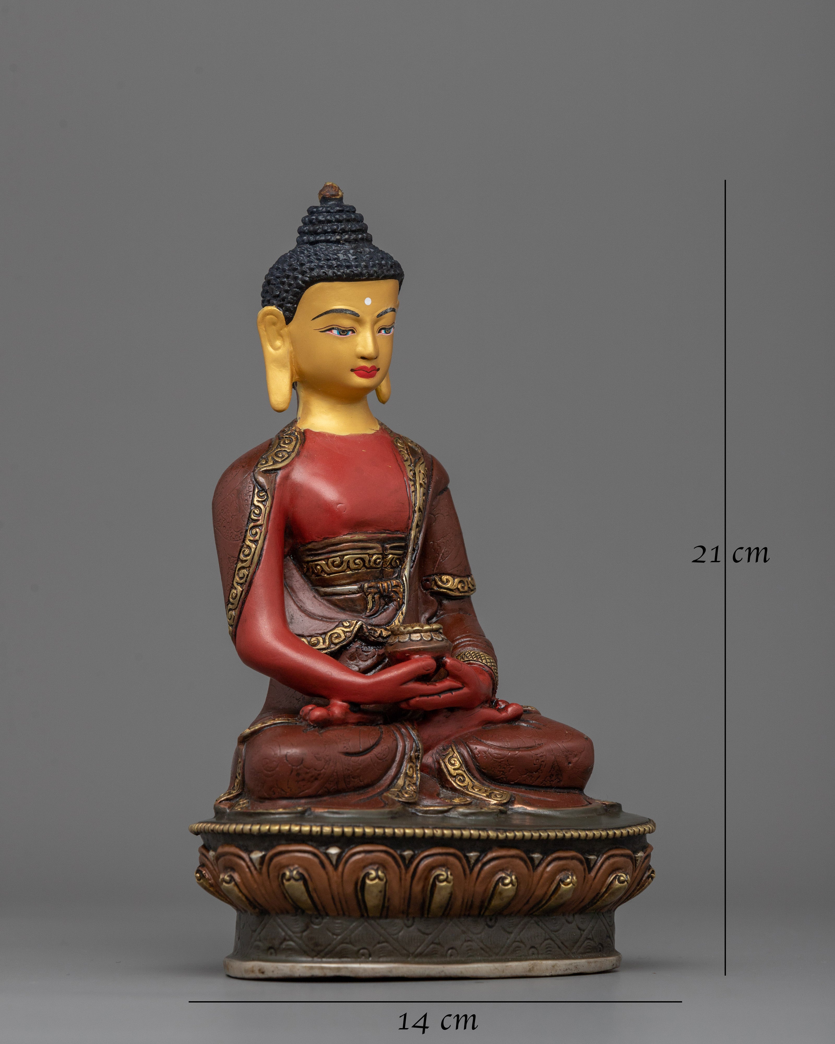 Hand-Carved Amitabha Sukhavati Statue | Enlightened Buddha