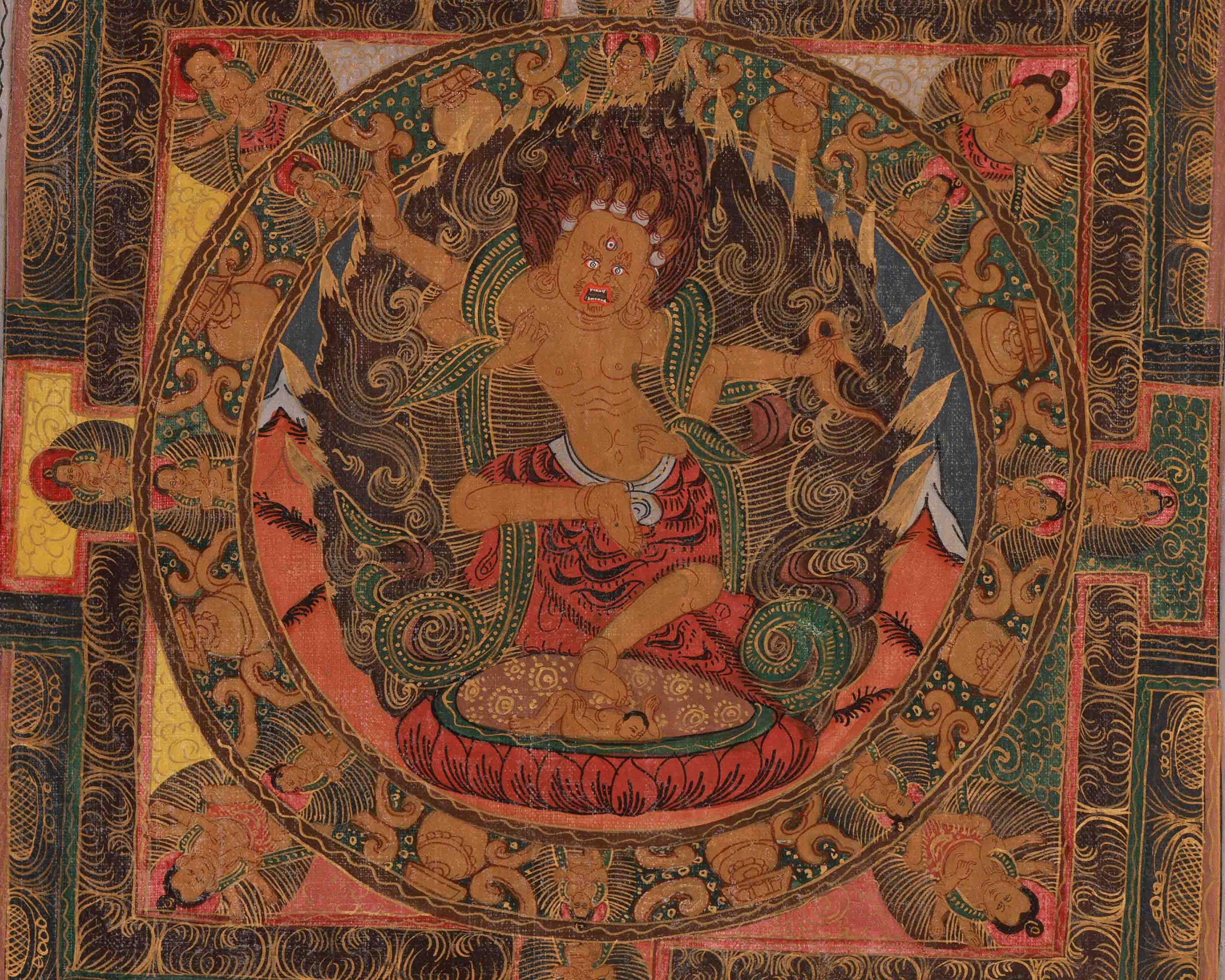 Traditional Deity Mandala Art | Protection, Wisdom, and Spiritual Practice