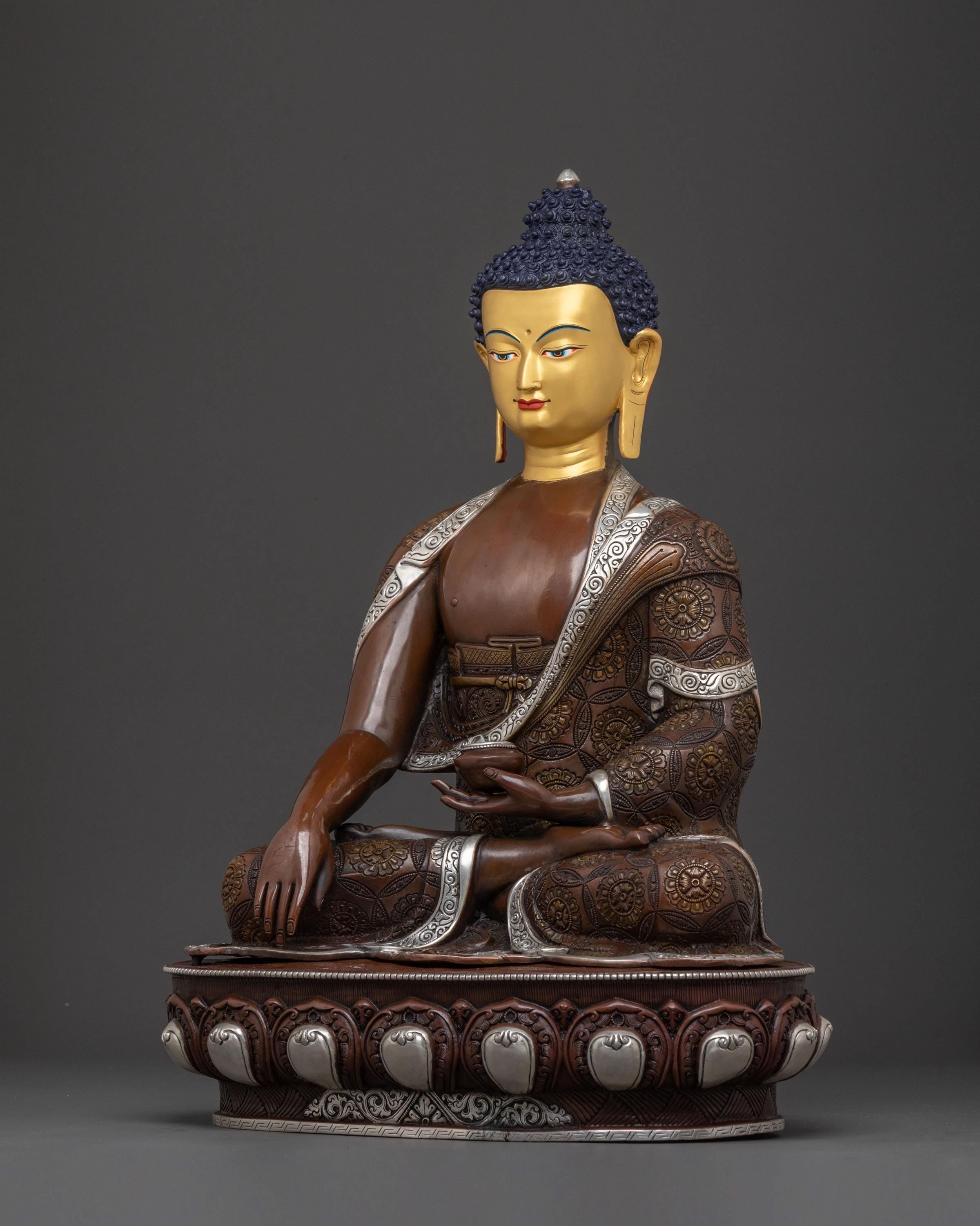 Sacred Meditation Shakyamuni Buddha Sculpture  | Himalayan Buddhist Art