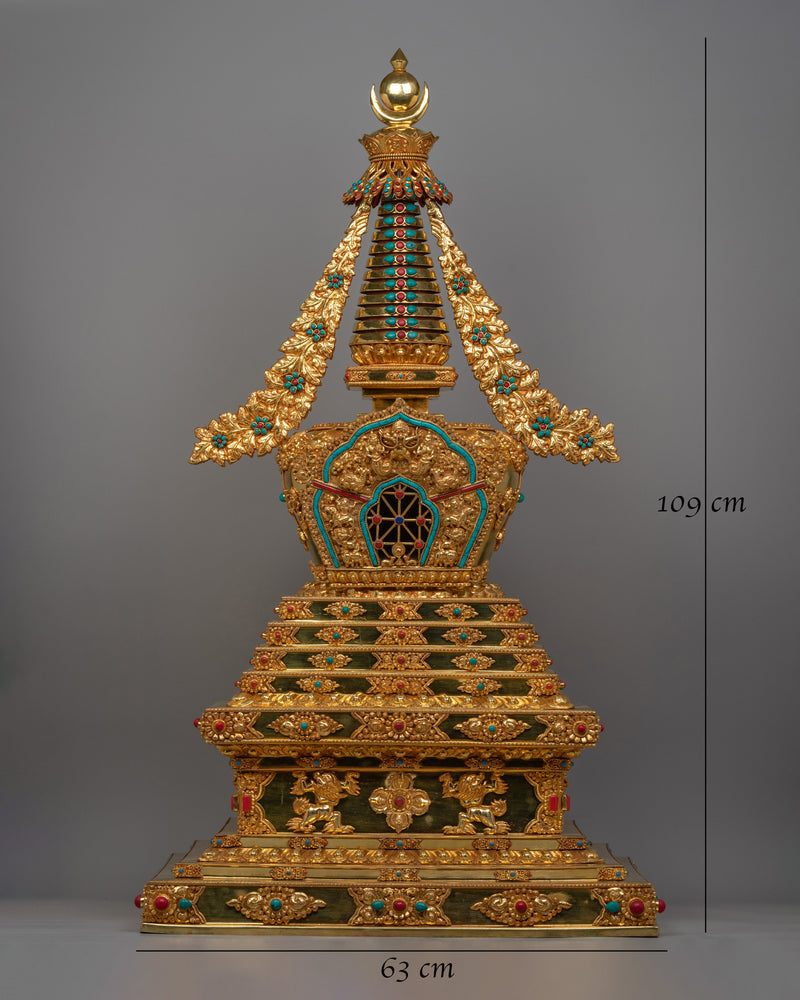 Tibetan Buddhist Enlightenment Stupa | Symbol of Enlightenment and Spiritual Devotion