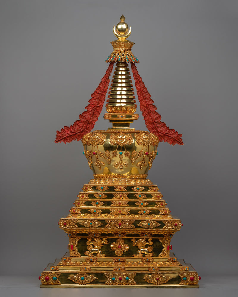 Tibetan Buddhist Enlightenment Stupa | Symbol of Enlightenment and Spiritual Devotion