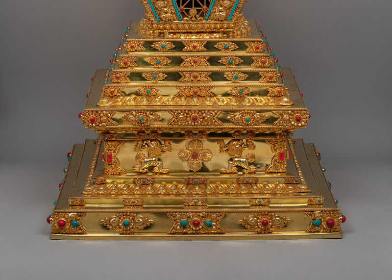 Tibetan Buddhist Enlightenment Stupa | Symbol of Enlightenment and Spiritual Devotion