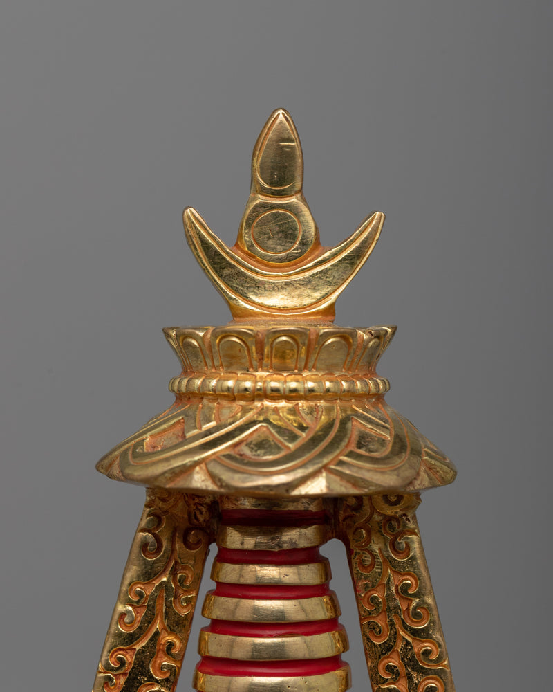 Handcrafted Sacred Buddhist Stupa | Buddhist Decor for Blessings and Enlightenment