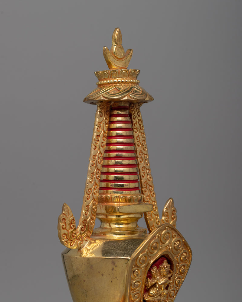 Handcrafted Sacred Buddhist Stupa | Buddhist Decor for Blessings and Enlightenment