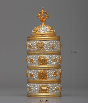 Handmade Japher for Traditional Rituals | Sacred Rice Holder for Spiritual Practice